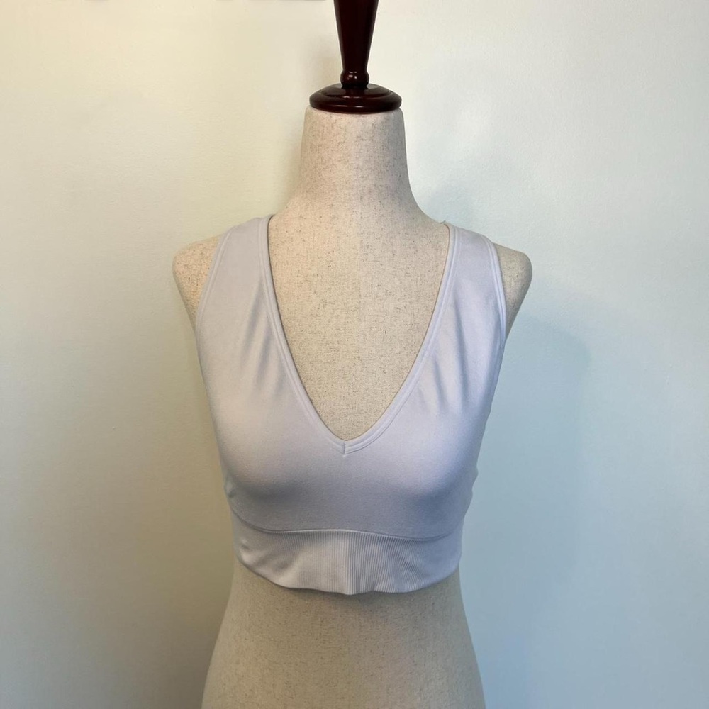 Victoria’s Secret White Racerback Bralette Size L